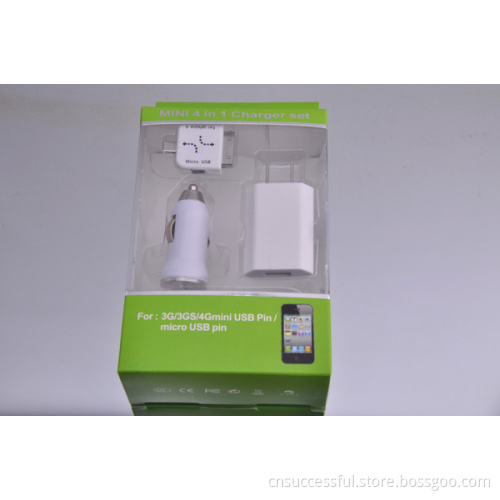 4 in 1 Portable Charger Kit for Cellphone (BD-CC-011)